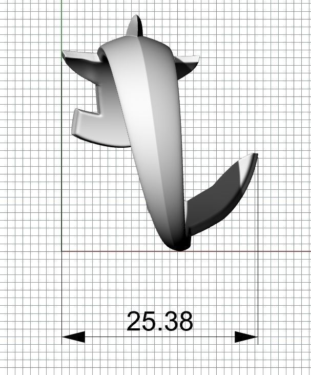 Hammerhead shark ring 3D print model_4