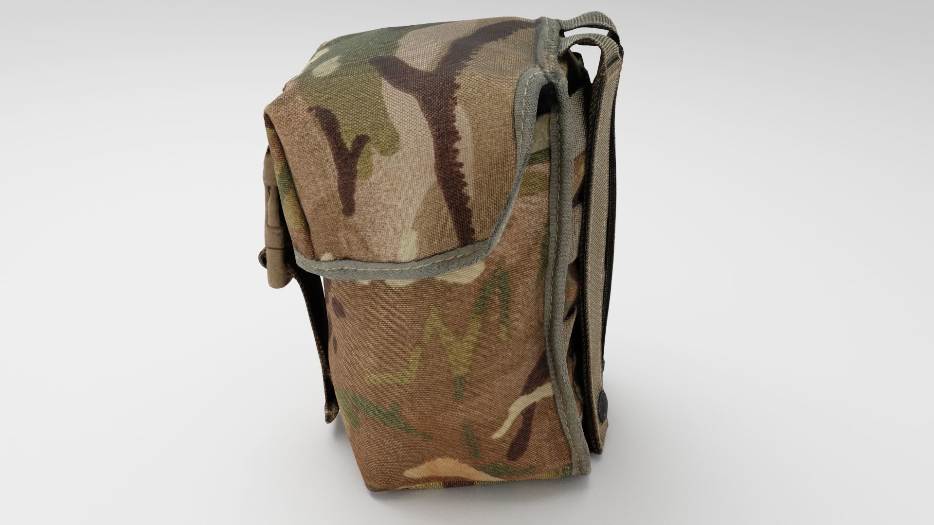 Ammunition ammo pouch for soldier tactical army 3D model_1