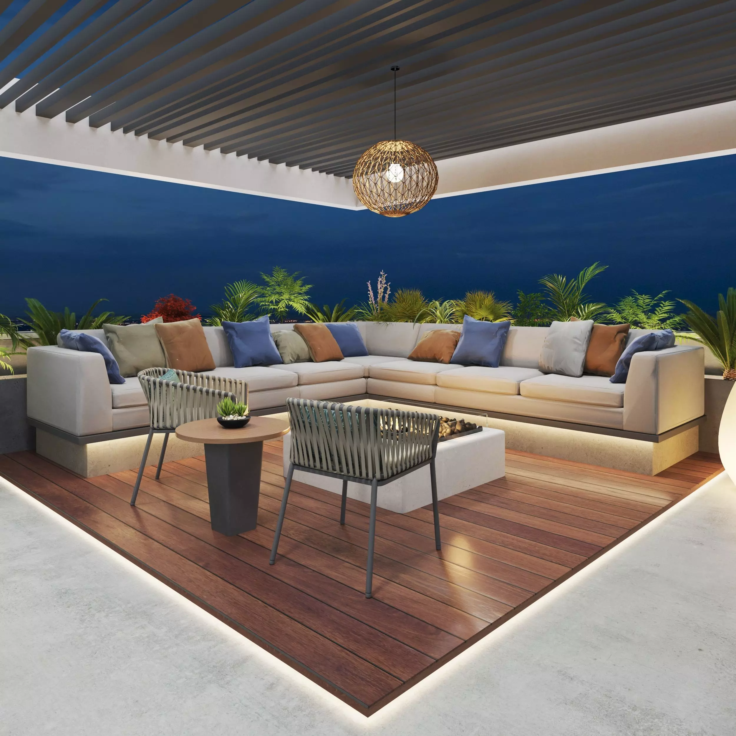 Balcony space 3D model_0