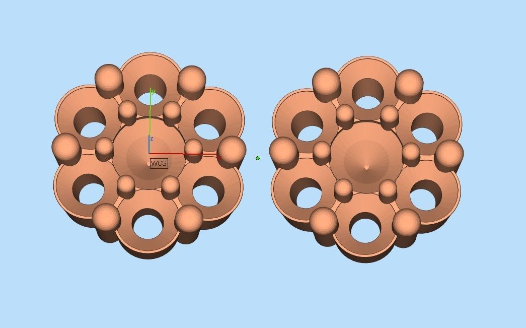 AV 495 Diamond cluster earrings 3D print model_9