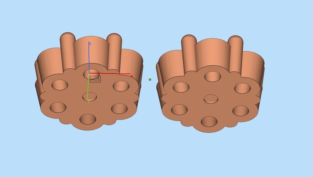 AV 495 Diamond cluster earrings 3D print model_10