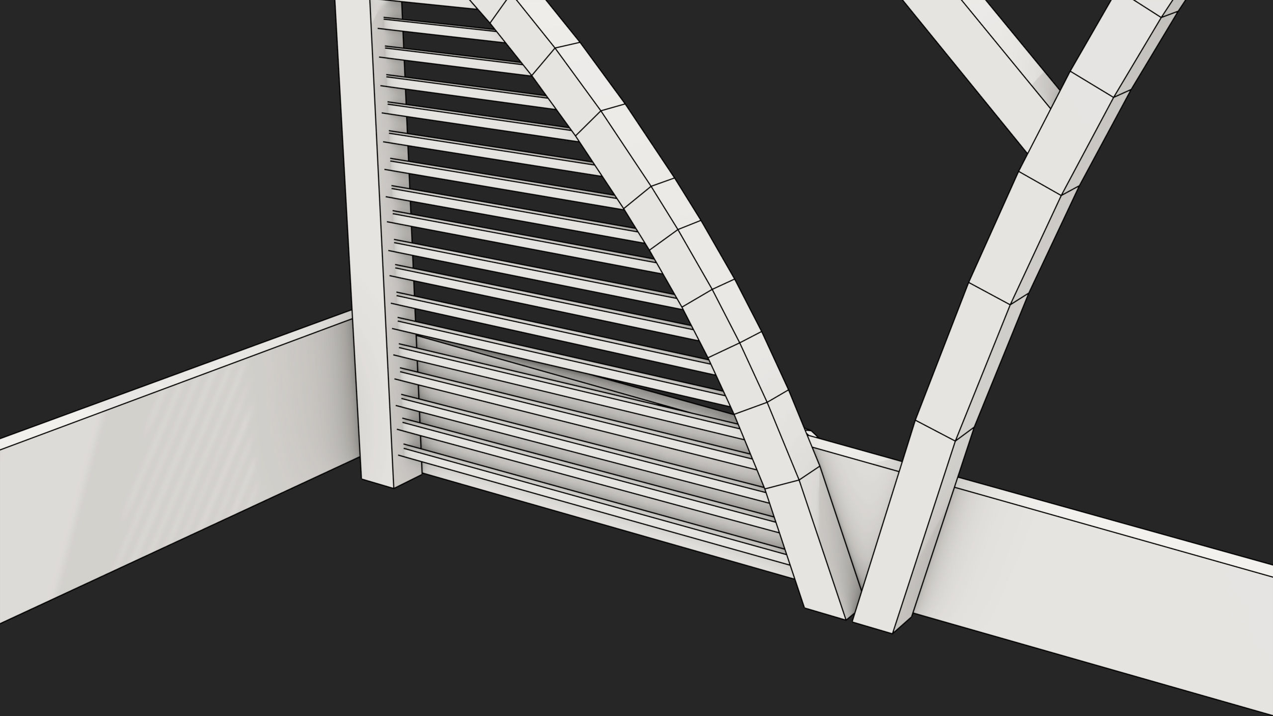 Wooden Car Parking Shed 01 All PBR Unity UE Textures Low-poly 3D model_26