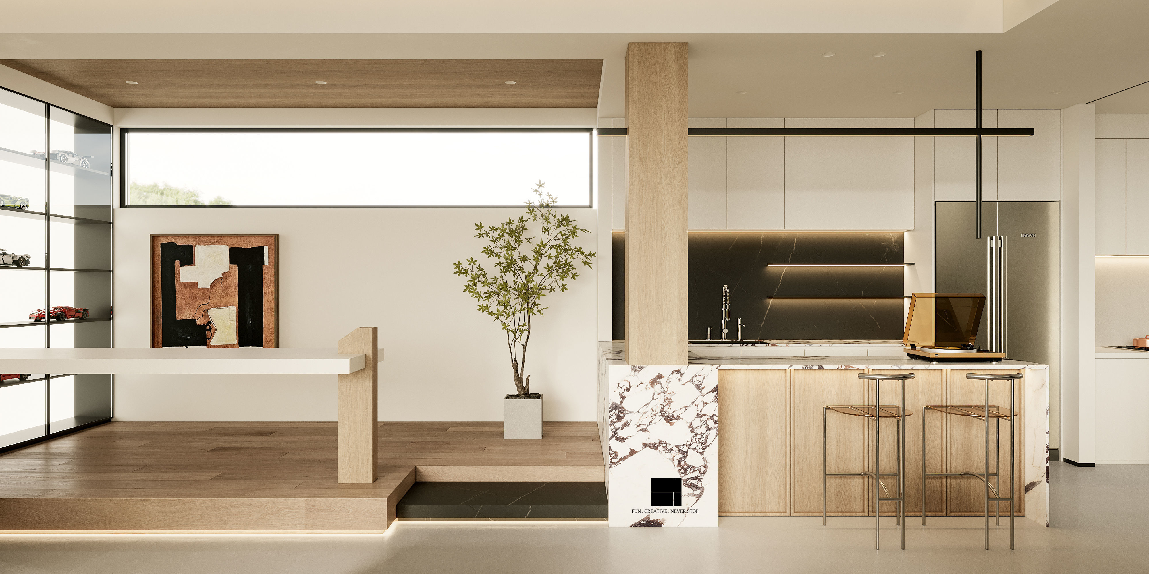 Modern Luxury Villa 3D Model and CAD Drawings Bundle Content 3D model_6