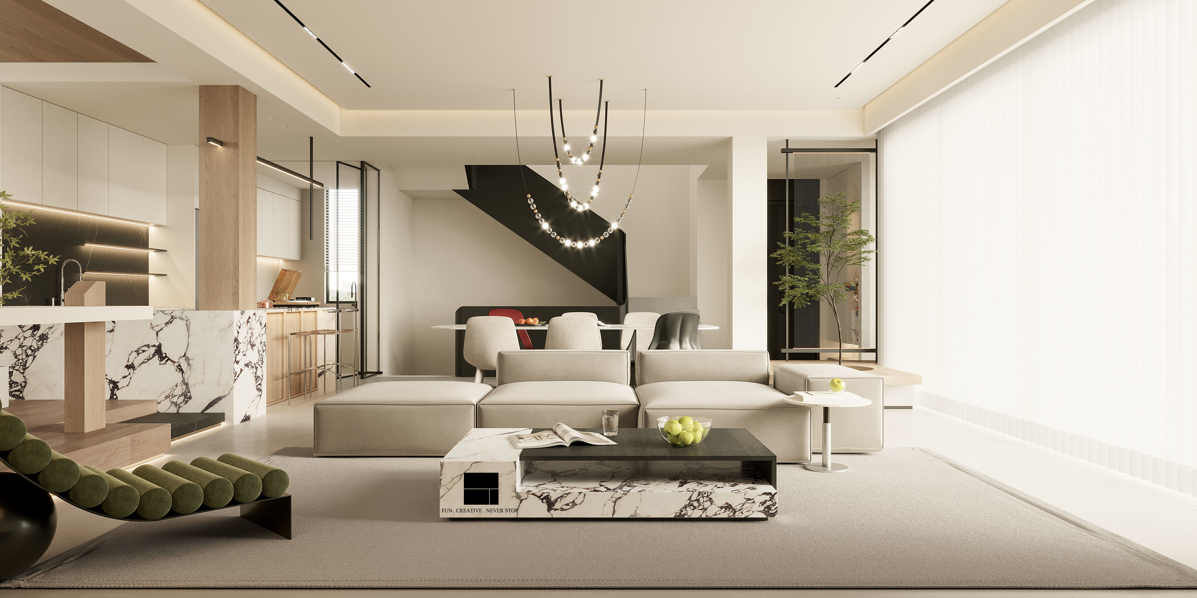 Modern Luxury Villa 3D Model and CAD Drawings Bundle Content 3D model_7