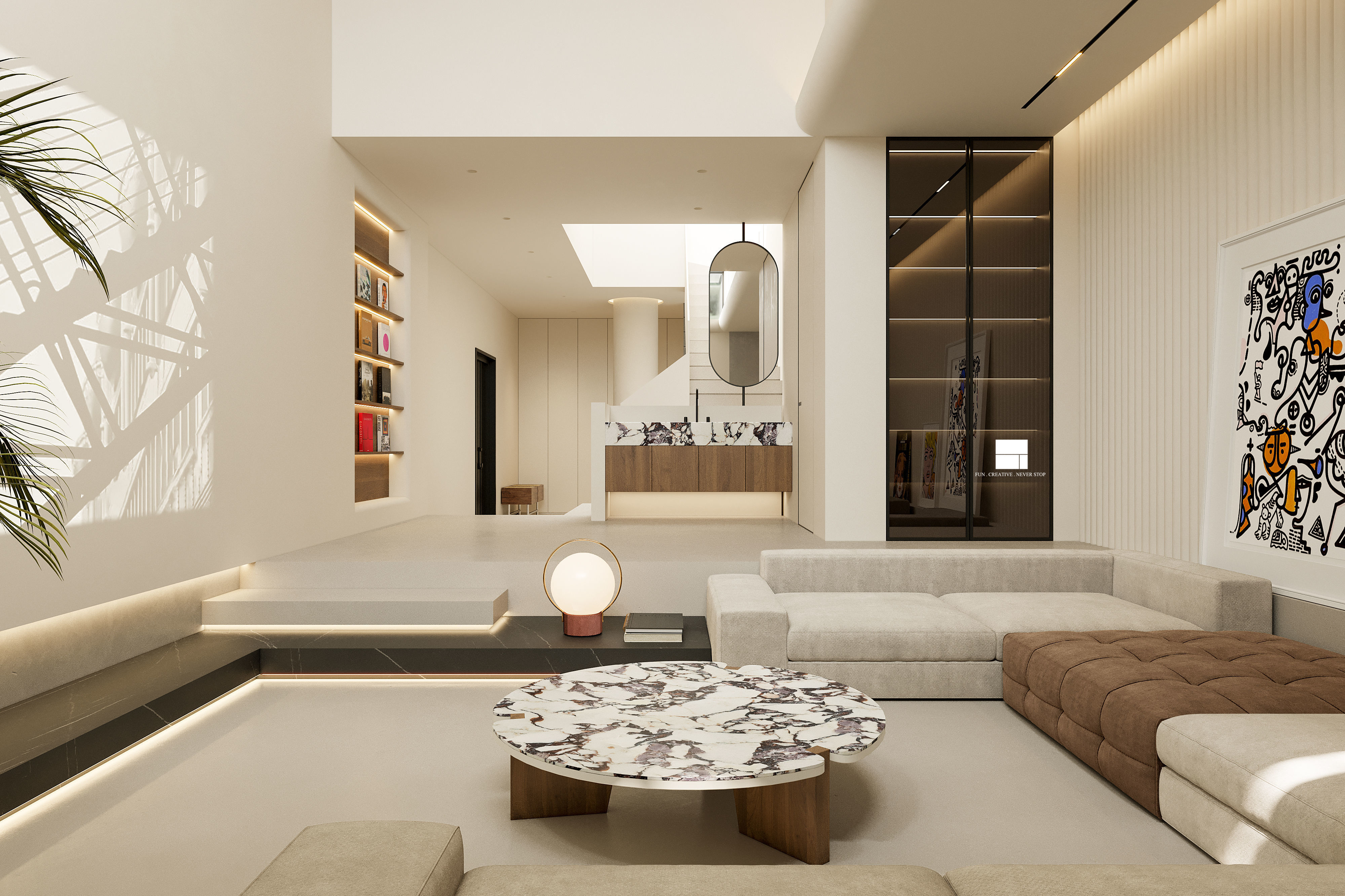 Modern Luxury Villa 3D Model and CAD Drawings Bundle Content 3D model_21