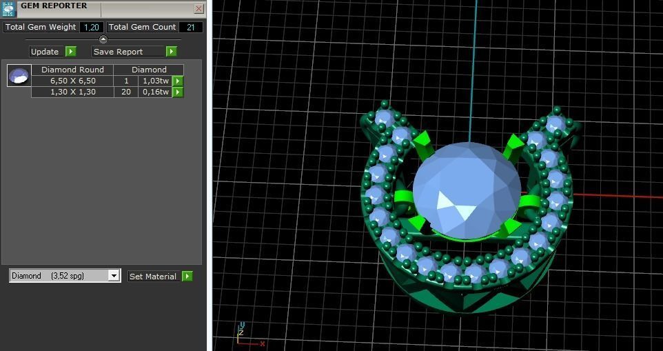 Horseshoe pendant Model 3192 3D print model_9