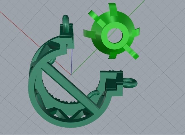 Horseshoe pendant Model 3192 3D print model_4