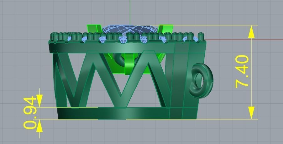 Horseshoe pendant Model 3192 3D print model_7