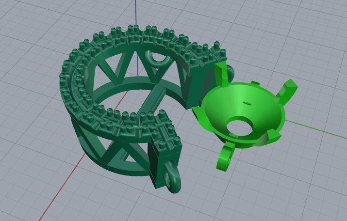 Horseshoe pendant Model 3192 3D print model_5