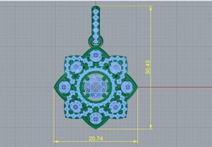 Pendant Model 3190 3D print model_6