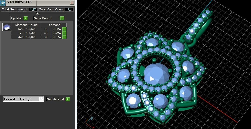 Pendant Model 3190 3D print model_9