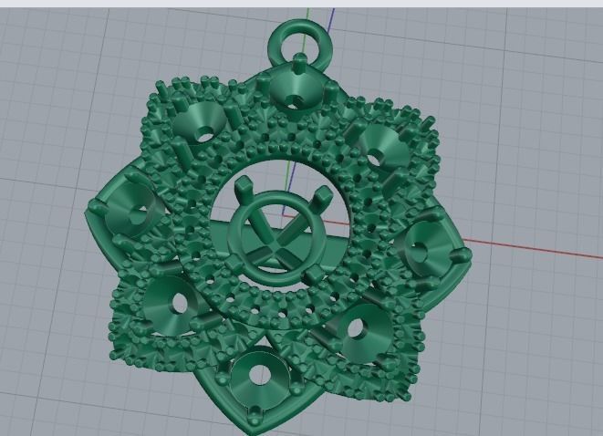 Pendant Model 3190 3D print model_3
