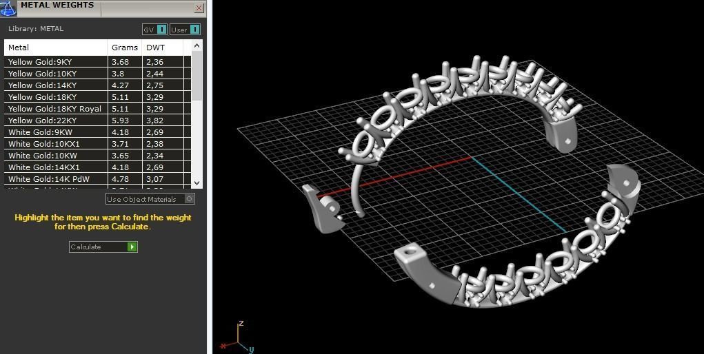 Earrings with lock - ring Model 3189 3D print model_9