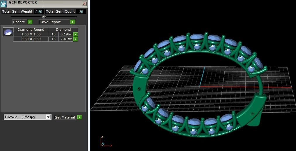 Earrings with lock - ring Model 3189 3D print model_10