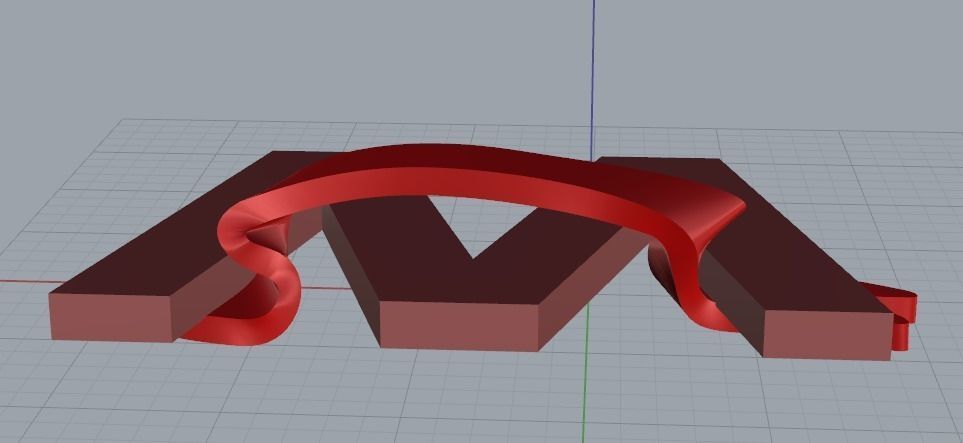 Letter W Model 3187 3D print model_4