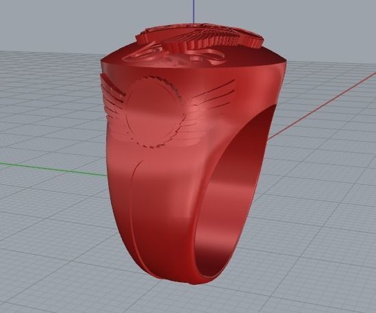 Skull Ring Model 3186 3D print model_4