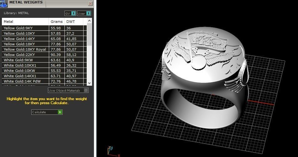 Skull Ring Model 3186 3D print model_9