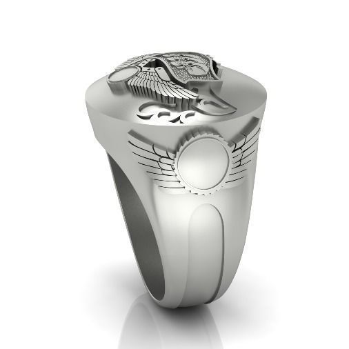 Skull Ring Model 3186 3D print model_1