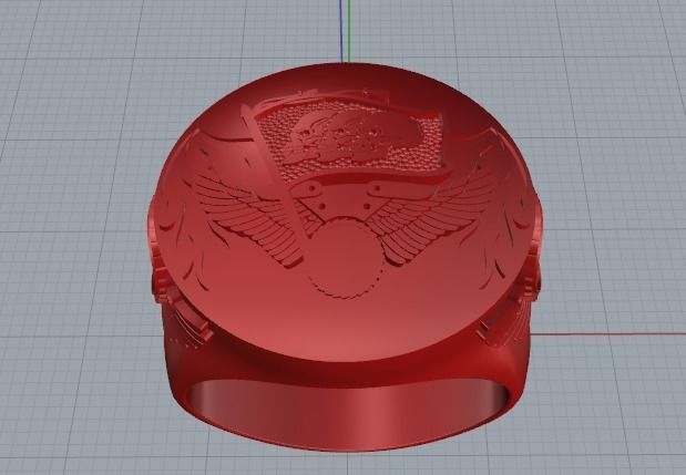 Skull Ring Model 3186 3D print model_2