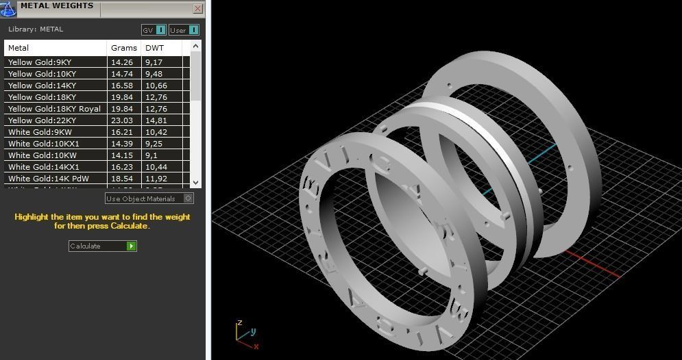 Ring Model 3176 3D print model_8