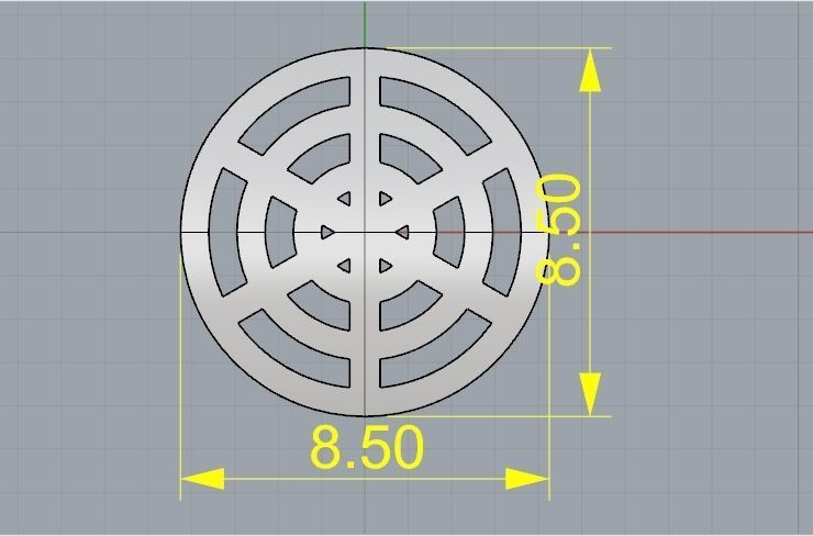 Detail round Model 3161 3D print model_6
