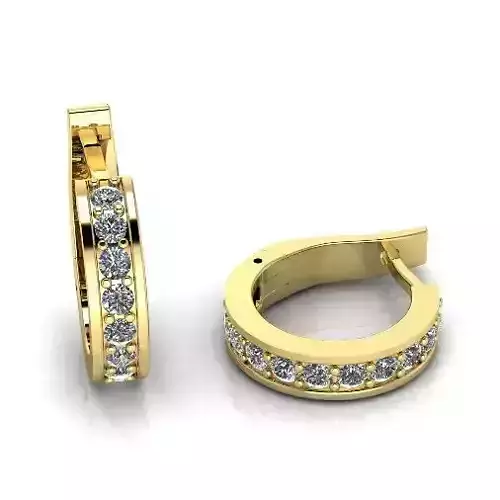 Earrings with English lock Model 3150