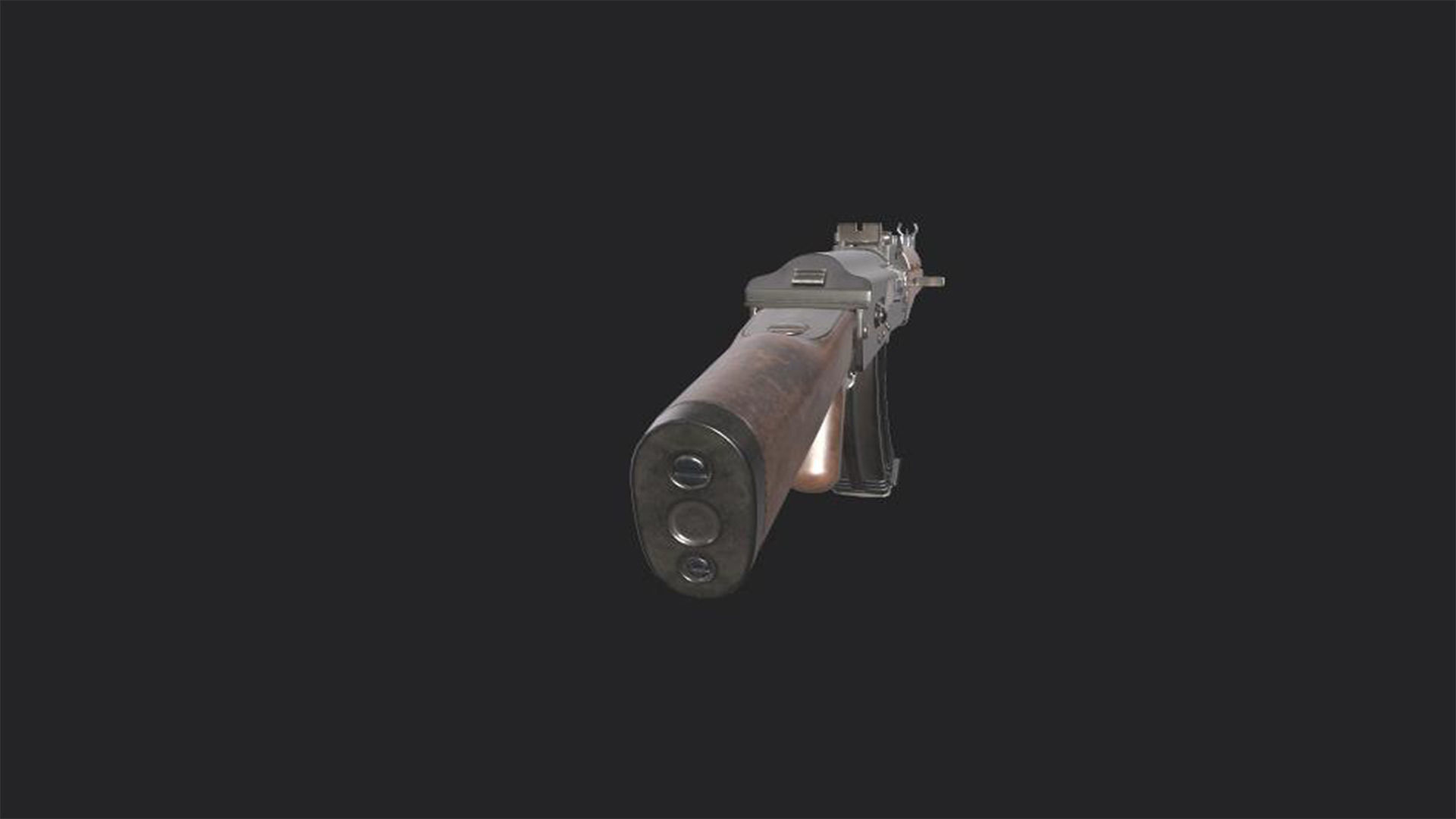 Assault Rifle AK-47 - Asset Weapon  Free low-poly 3D model_4