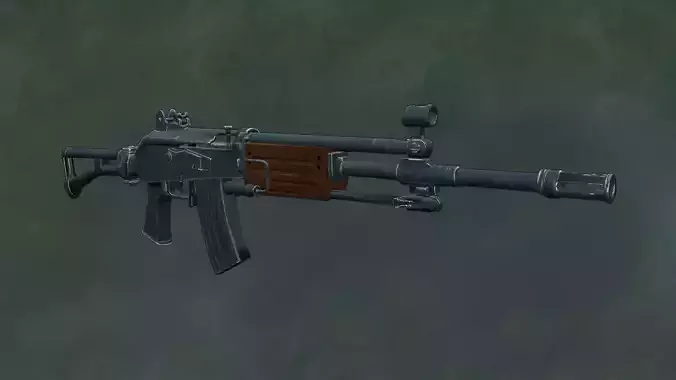Assault Rifle Galil Arm 556 - Asset Free low-poly 3D model