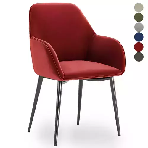 Lynton Fabric Dining Chair 3D model