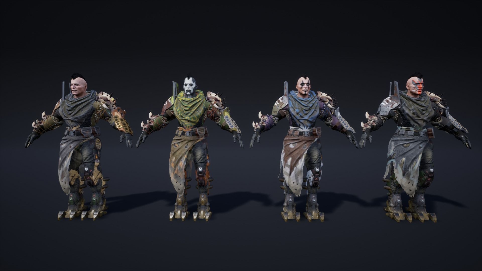 SCI-FI CHARACTER MARAUDER Low-poly 3D model_13