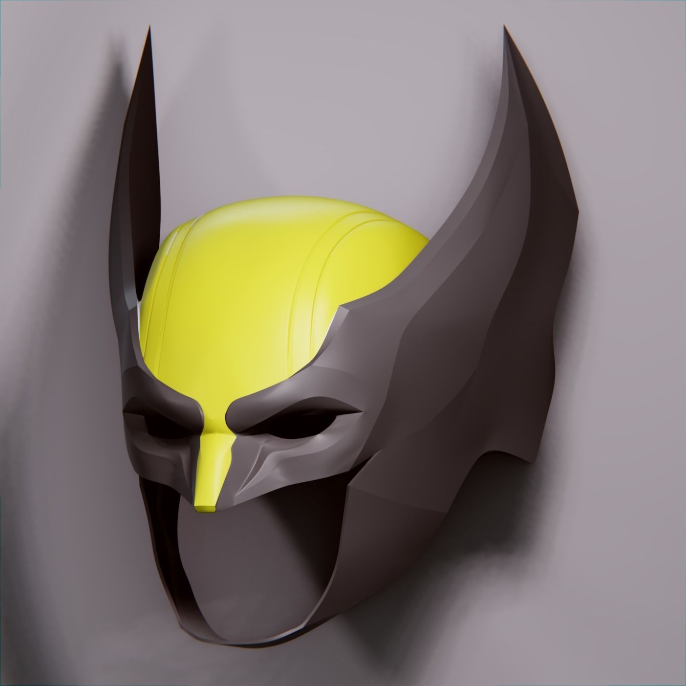 WOLVERINE CUSTOM HELMET COWL 3D print model_1