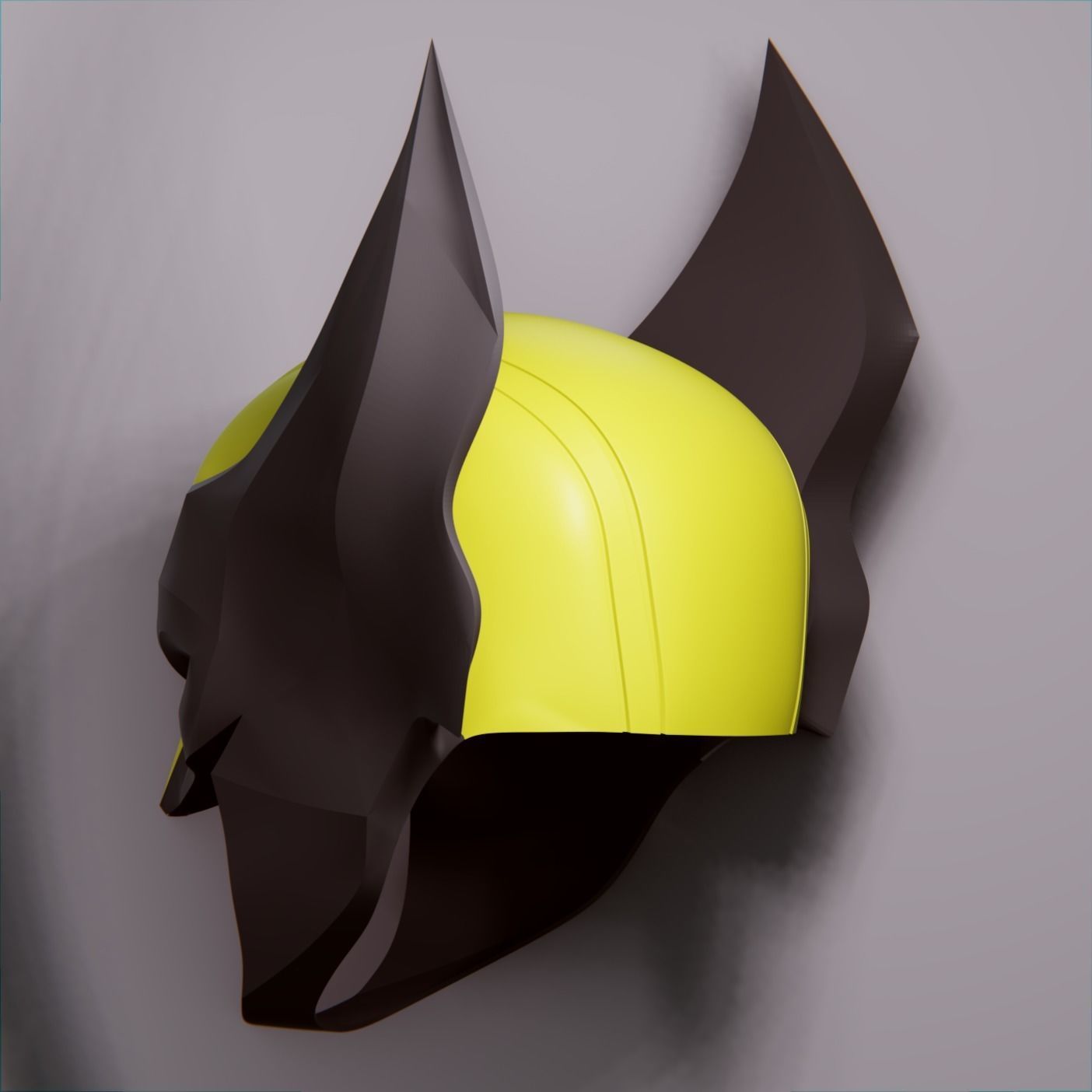 WOLVERINE CUSTOM HELMET COWL 3D print model_4