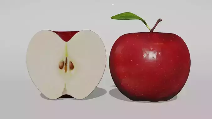 apples and leafy stalks