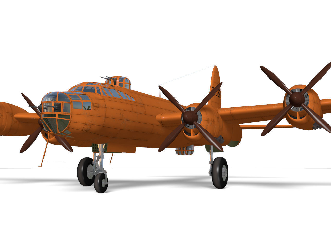 Nakajima G8N Renzan 3D model_8