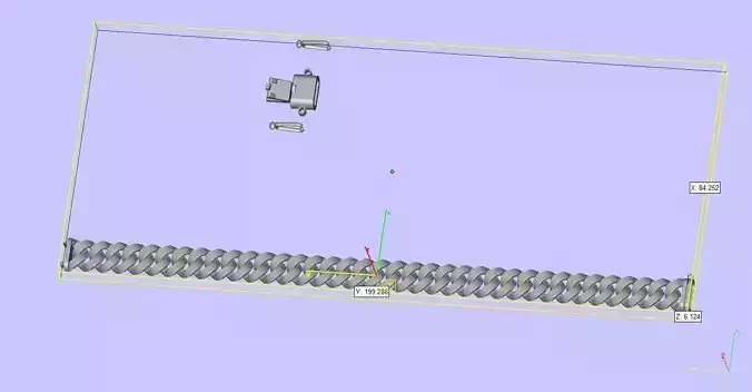 3d cad file of Cuban chain for hip hop pendant 3D print model