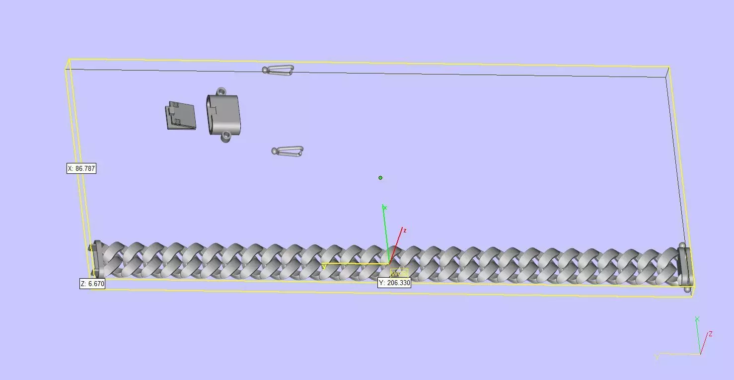 Very unique trendy Cuban chain 3D print model_0