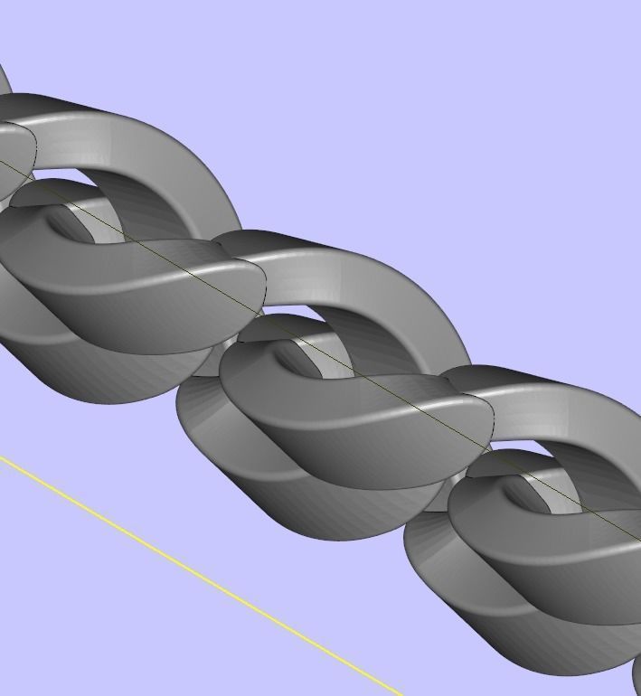 Very unique trendy Cuban chain 3D print model_5