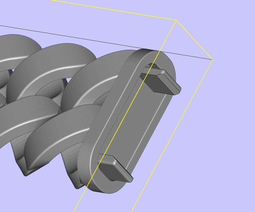 Very unique trendy Cuban chain 3D print model_7