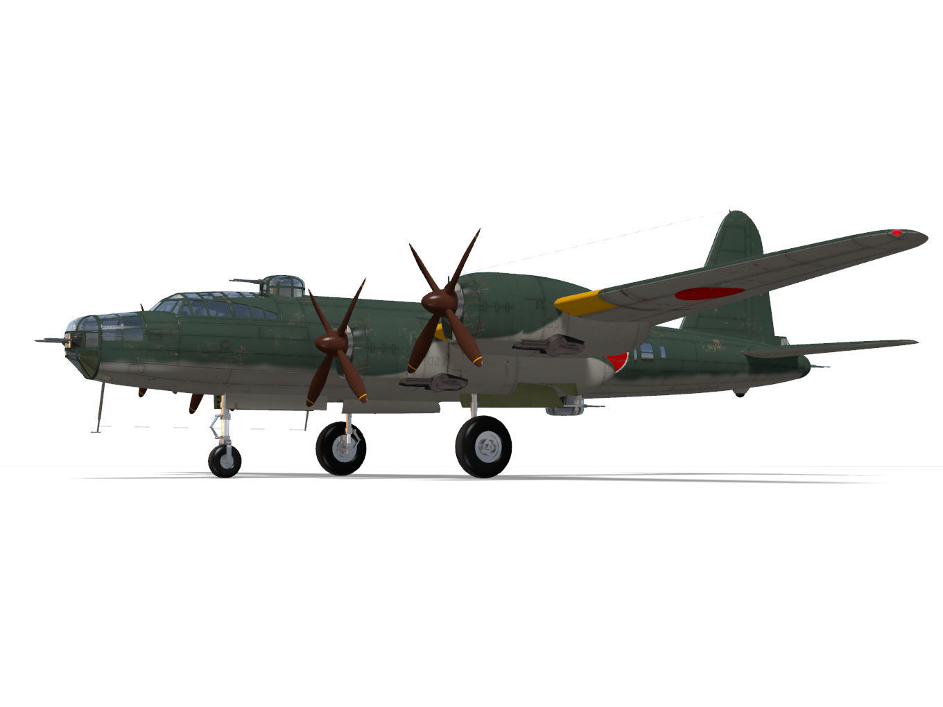 Nakajima G8N Renzan 3D model_6