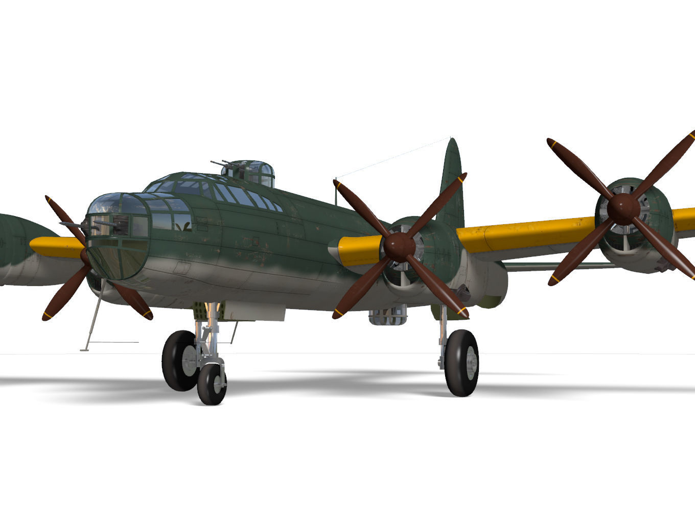 Nakajima G8N Renzan 3D model_8