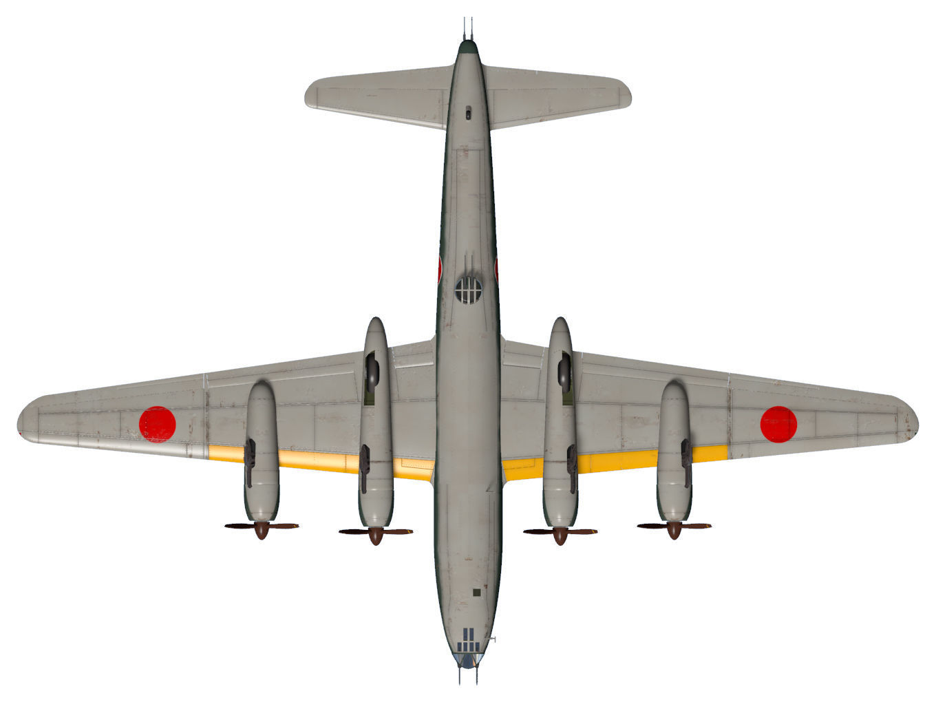 Nakajima G8N Renzan 3D model_14