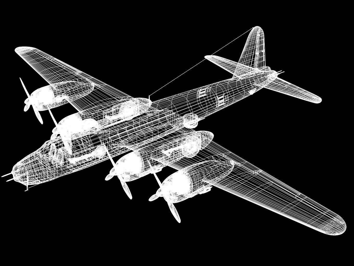 Nakajima G8N Renzan 3D model_15