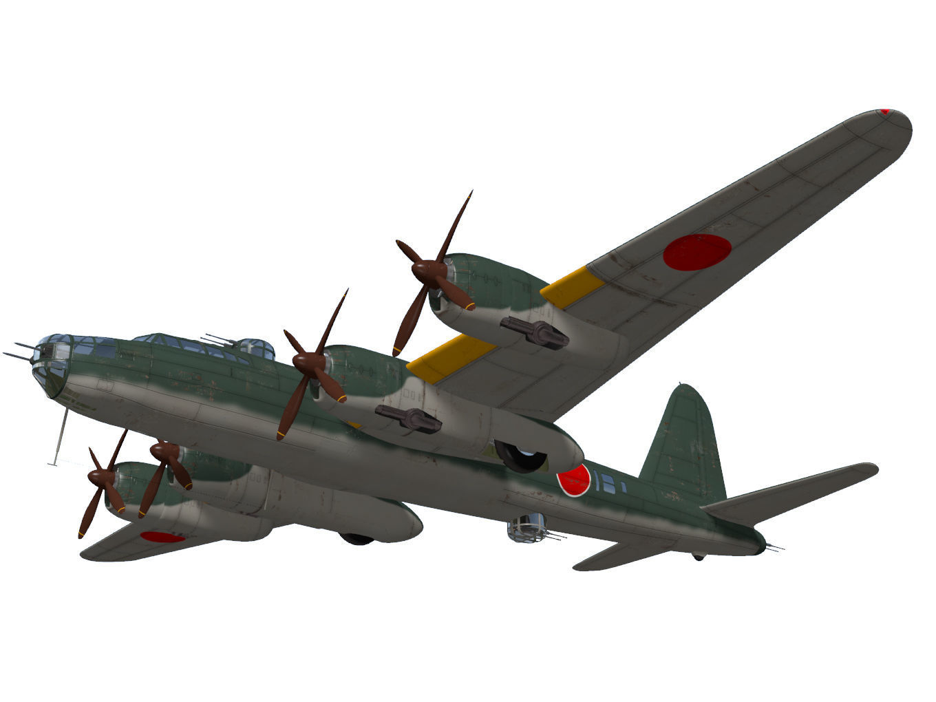 Nakajima G8N Renzan 3D model_3