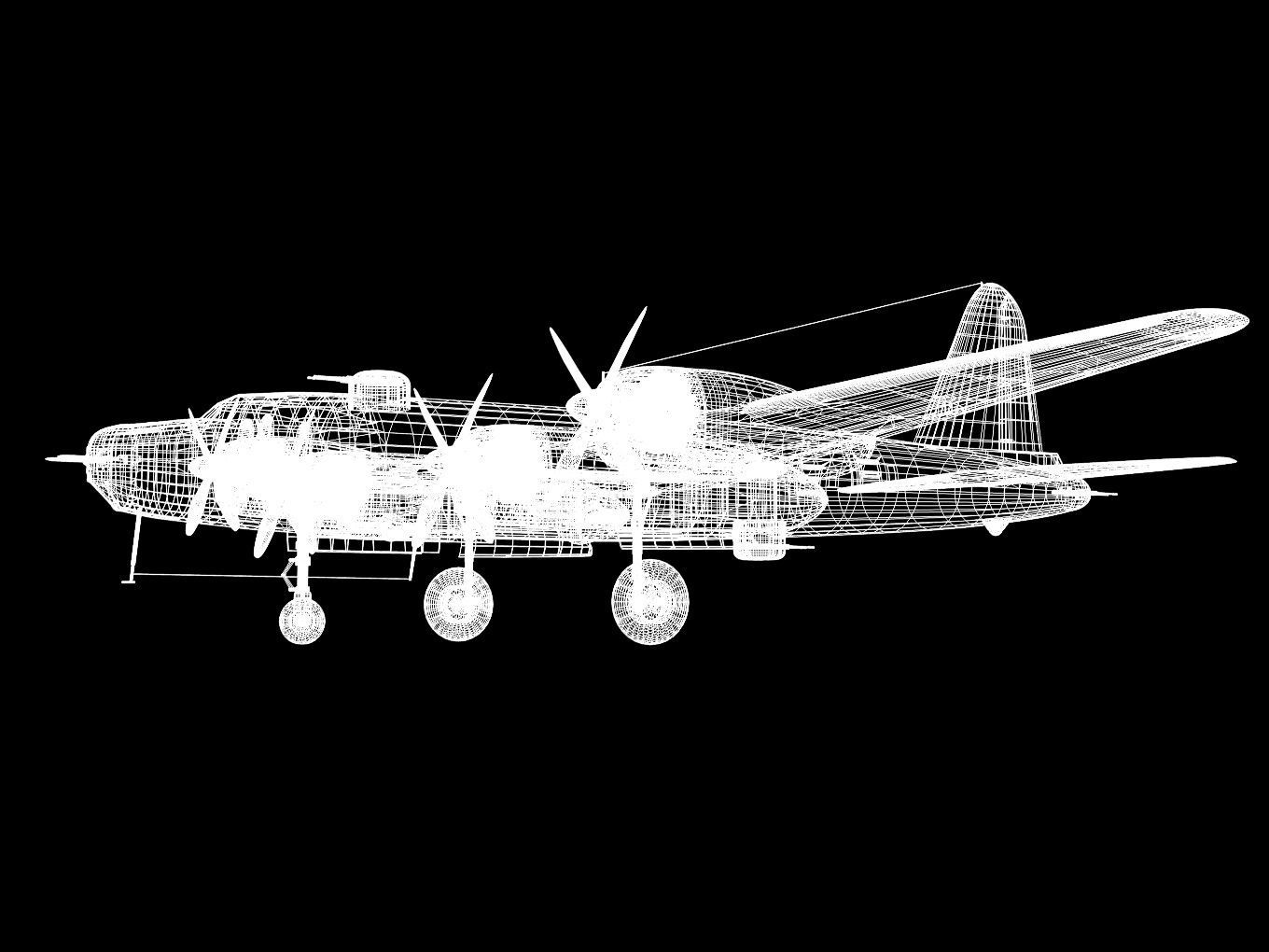 Nakajima G8N Renzan 3D model_16