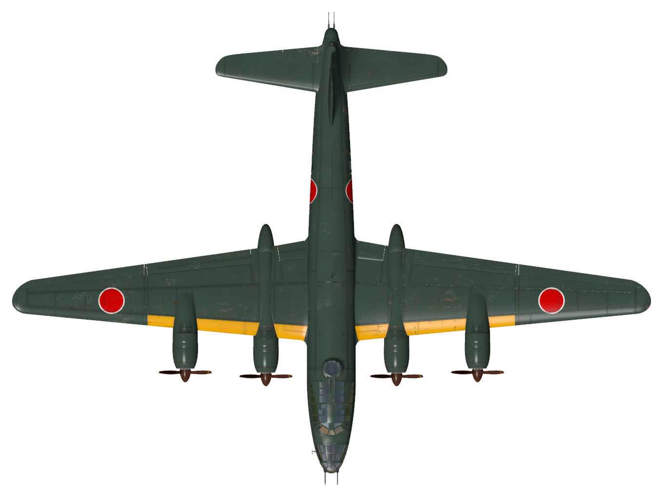 Nakajima G8N Renzan 3D model_13