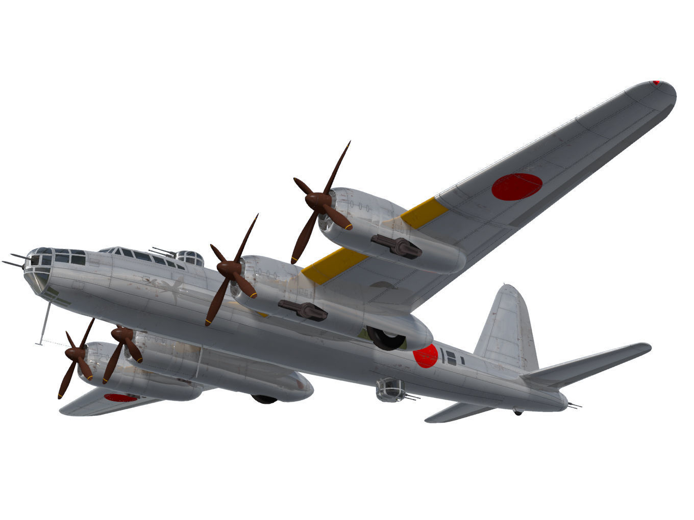 Nakajima G8N Renzan 3D model | CGTrader