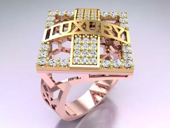 LUXURY Ring -  N6114 3D print model