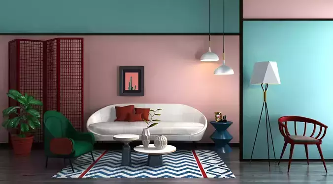 Modern Luxury Living Room Set 