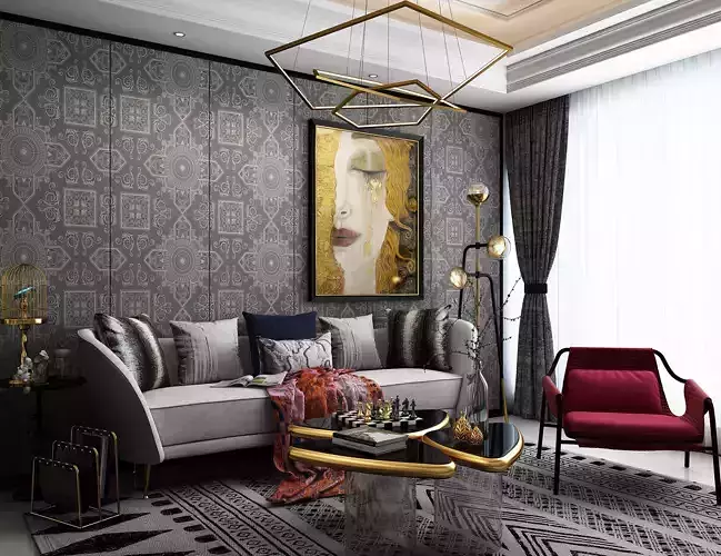 Modern Luxury Living Room Set 