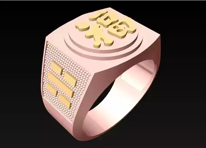 Blessing Ring - Men Ring - N3891 3D print model
